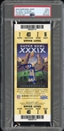 Tom Brady Signed & Inscribed 2005 Super Bowl XXXIX Game Ticket Graded MINT 9 with GEM MINT 10 Autograoph! (PSA/DNA Encapsulated)