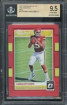 2017 Patrick Mahomes Donruss Optic The Rookies Red Prizm (#59/99) BGS GEM MINT 9.5
