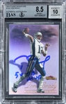 Tom Brady Signed & Inscribed 2000 Fleer Showcase - BGS NM-MT 8.5+ with GEM MINT 10 Autograph!