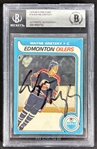 Wayne Gretzky Signed 1979-80 O-Pee-Chee #18 Rookie Card (Beckett/BAS Encapsulated)