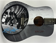 Pearl Jam: Eddie Vedder Signed Custom Graphic Acoustic Guitar (Beckett/BAS LOA)