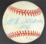 Ted Williams Limited Edition Single Signed OAL Baseball with Desirable ".406" Inscription (Beckett/BAS LOA & UDA COA)