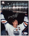 Wayne Gretzky Signed 8" x 10" Stanley Cup Photo (JSA)