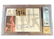 2003-04 SP Signature Rookie Inkorporated Dwyane Wade /100 Rookie Card (BGS 9 w/ 10 Auto)
