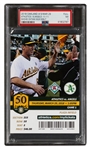 Shohei Ohtani MLB Debut Game Full Ticket LA Angels at Oakland Athletics - March 29, 2018 (PSA/DNA NM 7)