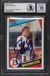 John Elway Signed 1984 Topps #63 Rookie Card with GEM MINT 10 Autograph (Beckett/BAS Encapsulated)