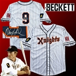Robert Redford Amazingly Rare & Desirable Signed New York Knights Style Jersey from "The Natural" (Beckett/BAS LOA)