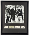 The Beatles Group Signed Cuts in Framed Display (Beckett/BAS LOA)