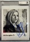 Christina Aguilera Signed Early RCA Records 8" x 10" Publicity Photograph (Beckett/BAS Encapsulated)