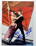 Star Wars: Mark Hamill & Carrie Fisher Dual In-Person Signed 8" x 10" Color Photo from "Return of the Jedi" with GEM MINT 10 Autographs! (Beckett/BAS LOA)