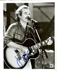 Jimmy Buffett In-Person Signed 8" x 10" B&W Photograph (Beckett/BAS LOA)