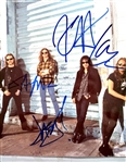 Metallica In-Person Group Signed 8" x 10" Color Photo (4 Sigs)(Newsted Era)(Beckett/BAS LOA)