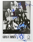 Guns N Roses In-Person Group Signed 8" x 10" Publicity Photograph (Beckett/BAS LOA)
