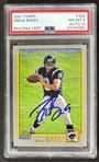 Drew Brees Signed 2001 Topps #328 Rookie Card Graded PSA 8 with GEM MINT 10 Autograph! (PSA/DNA Encapsulated)
