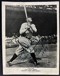 Babe Ruth Superbly Signed & Inscribed 5" x 6.5" Ford Motor Company Promotional Photograph (JSA LOA)